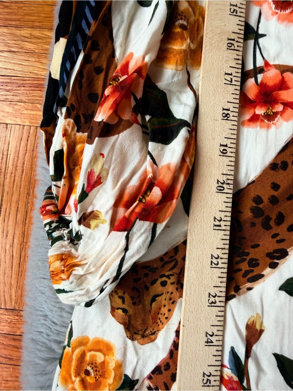 FARM RIO Floral & Leopard Print Button-Front Maxi Dress - White/Multi - Picture 12 of 14